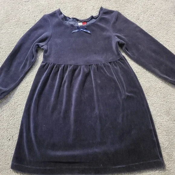 3t navy blue dress Juniors Tallulah Velvet + Tulle Dress main image 0